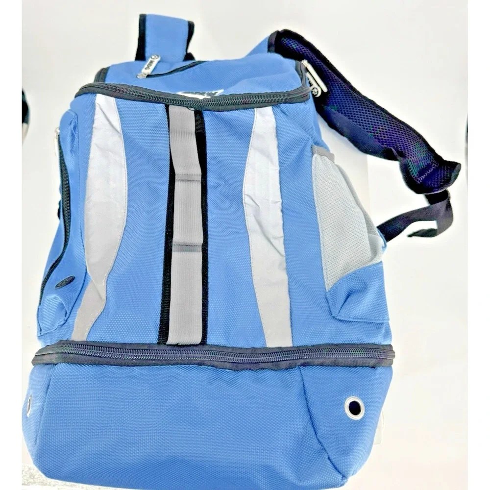 Dog Travel Backpack Organizer Mobile Dog Gear Large Blue Pet Carry Bag